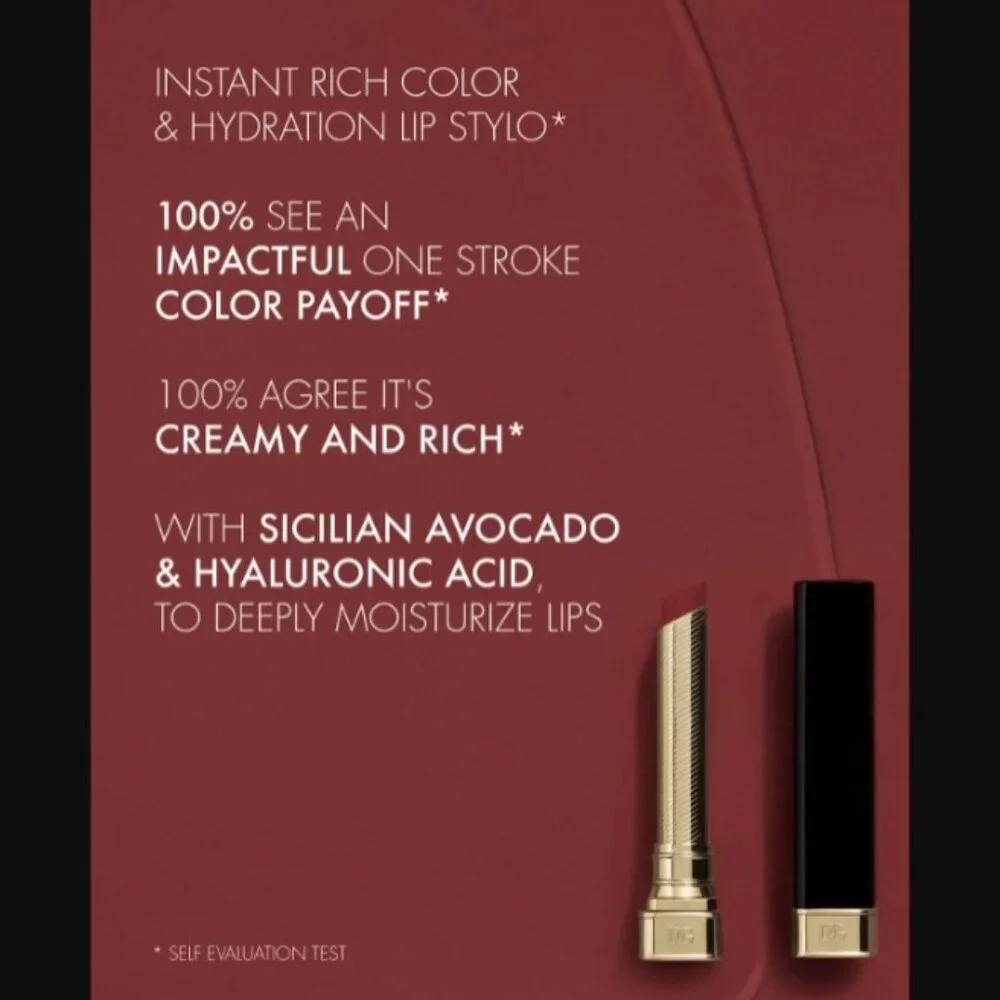 Dolce & Gabbana My Comfy Matte Lipstick Rich 08.08 brown tone rosy pink NIB